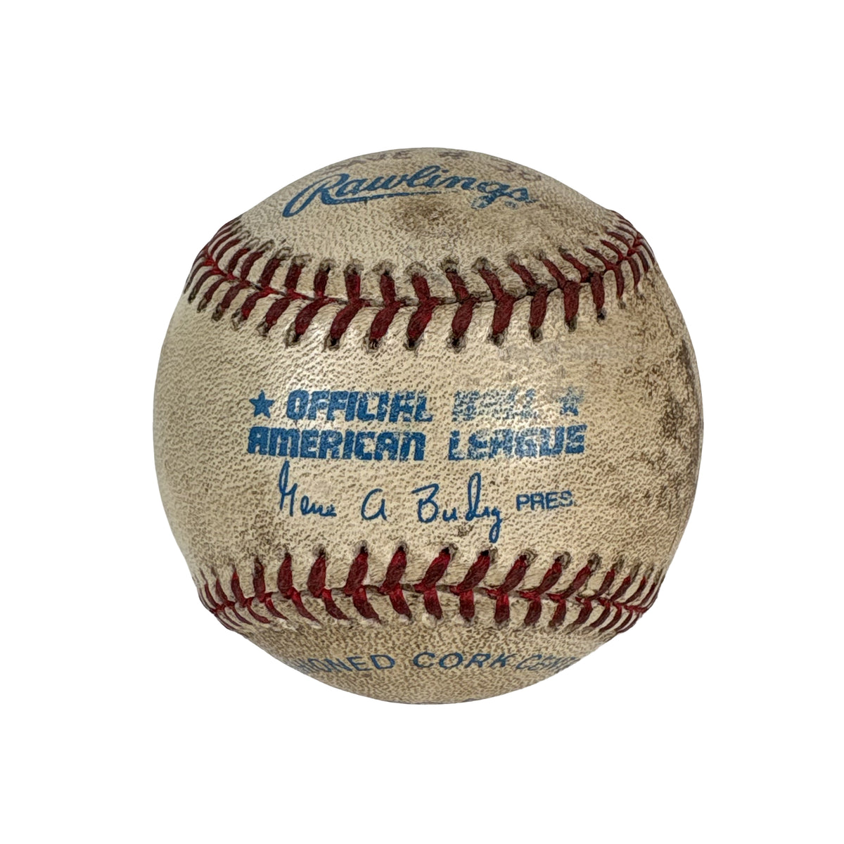 Mike Jackson Autographed Signed Game Used Final Out Save Baseball AMCo COA