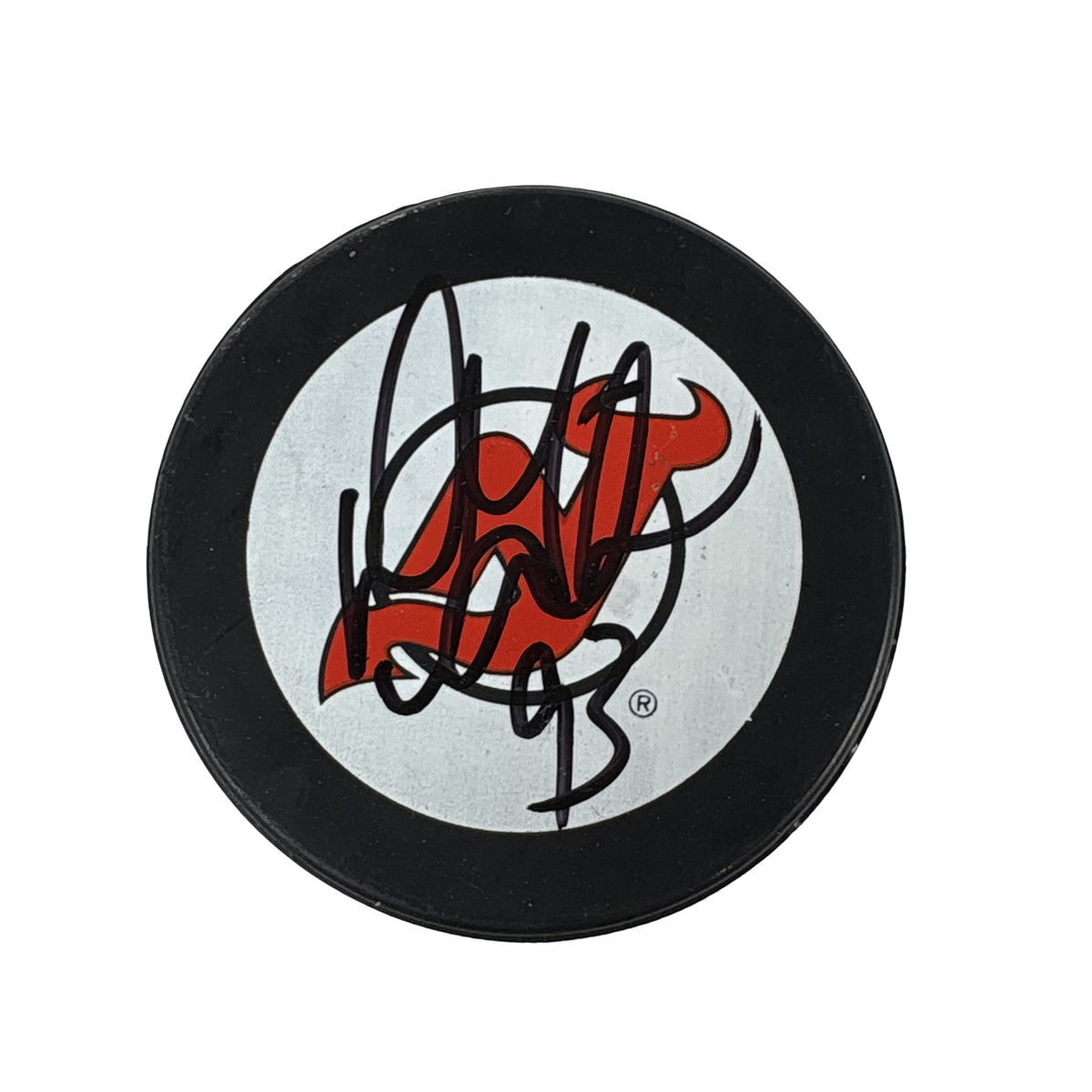 Doug Gilmour New Jersey Devils Autographed Signed Hockey Puck AMCo COA