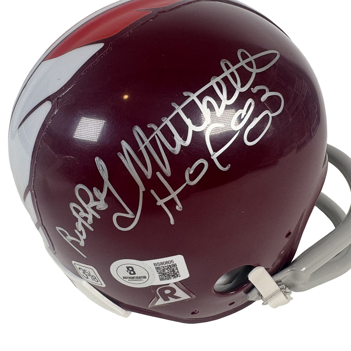 Bobby Mitchell Washington Redskins Autographed Signed Mini Helmet Beckett BAS