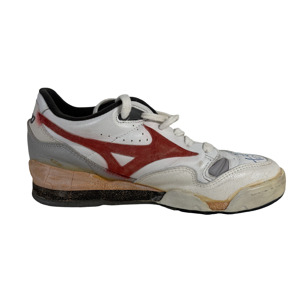Spud Webb Game Worn Used Autographed Signed Basketball Shoe AMCo LOA