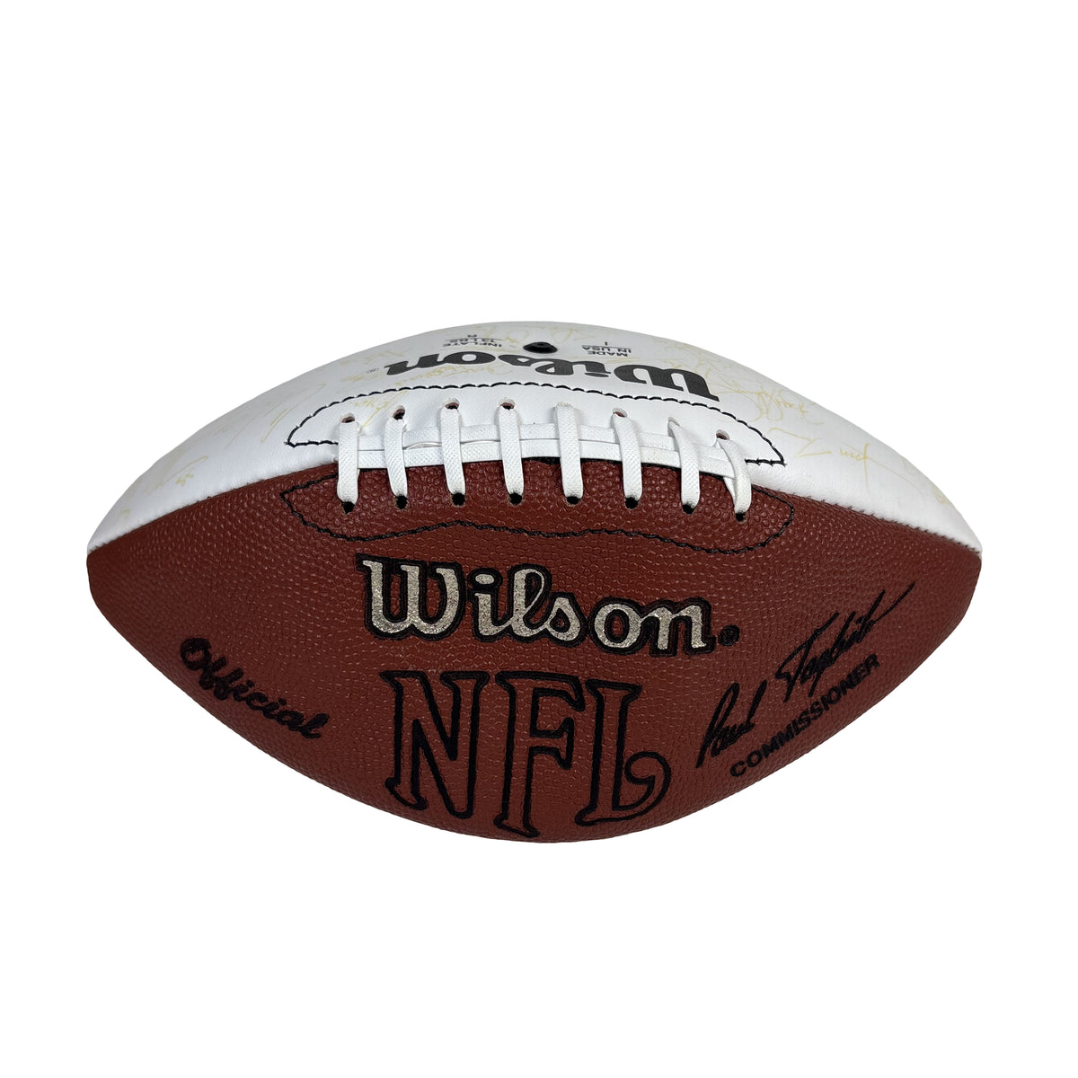 1996 Green Bay Packers Super Bowl Champions Team Autographed Signed Football AMCo LOA