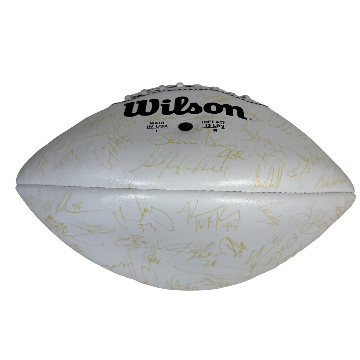 1996 Green Bay Packers Super Bowl Champions Team Autographed Signed Football AMCo LOA