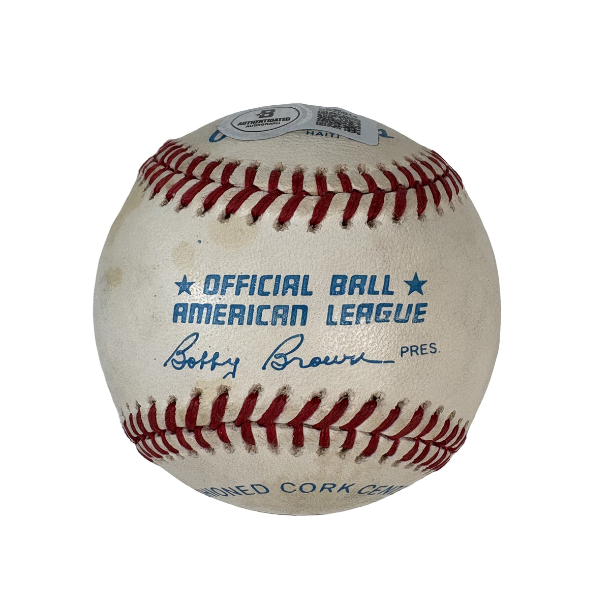 Rafael Palmeiro Rangers Orioles Autographed Signed Baseball Beckett BAS