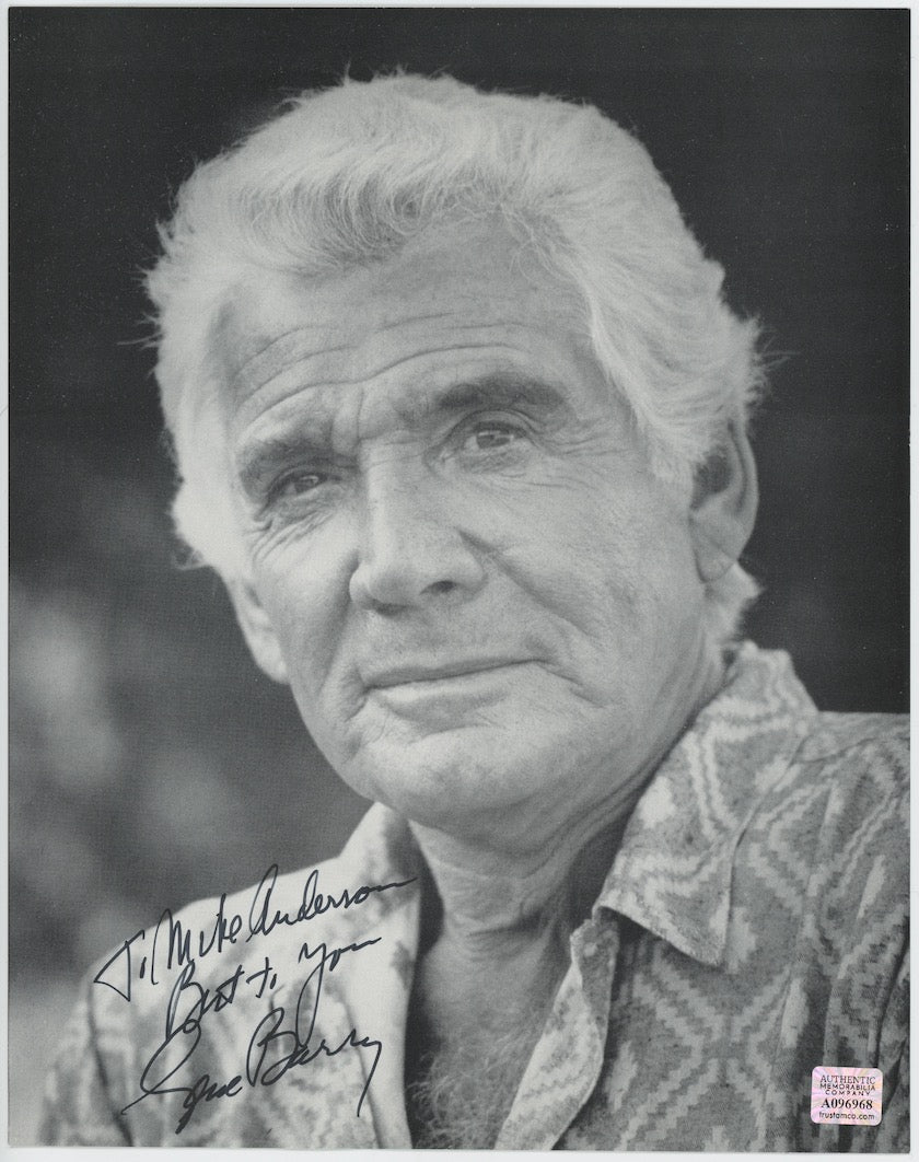 Gene Barry The War Of The Worlds Autographed Signed 8x10 Photo AMCo COA