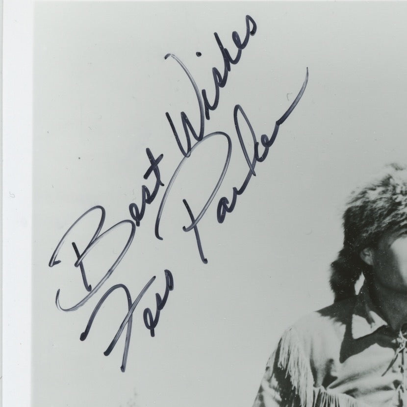 Fess Parker Davy Crockett Autographed Signed 8x10 Photo AMCo COA