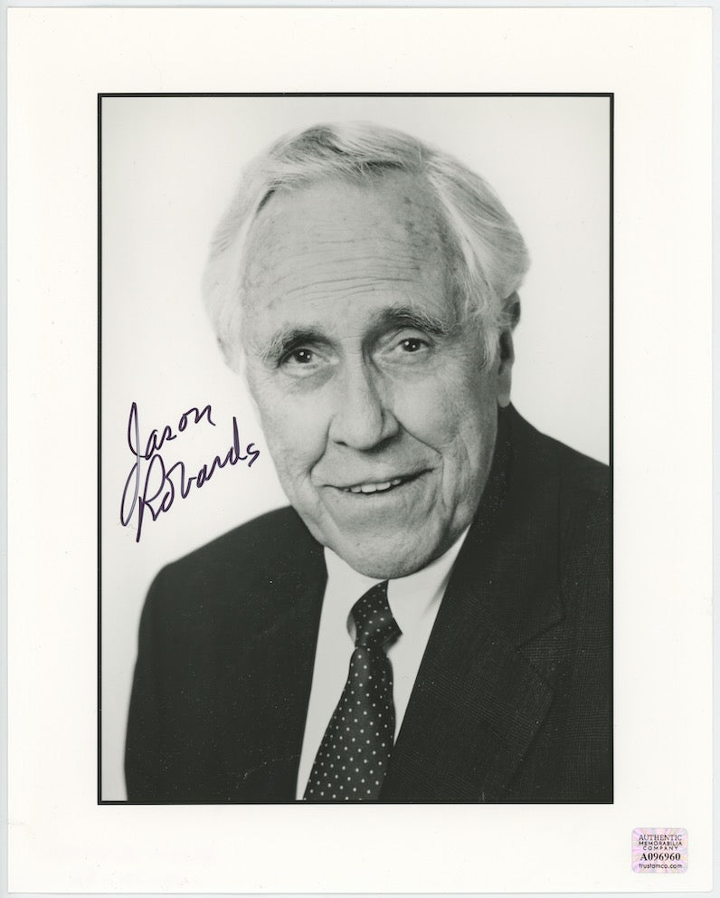 Jason Robards All The Presidents Men Autographed Signed 8x10 Photo AMCo COA
