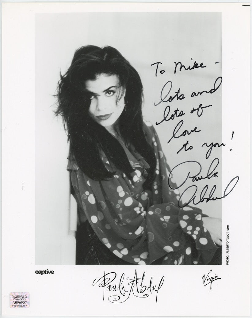 Paul Abdul American Idol Autographed Signed 8x10 Photo AMCo COA