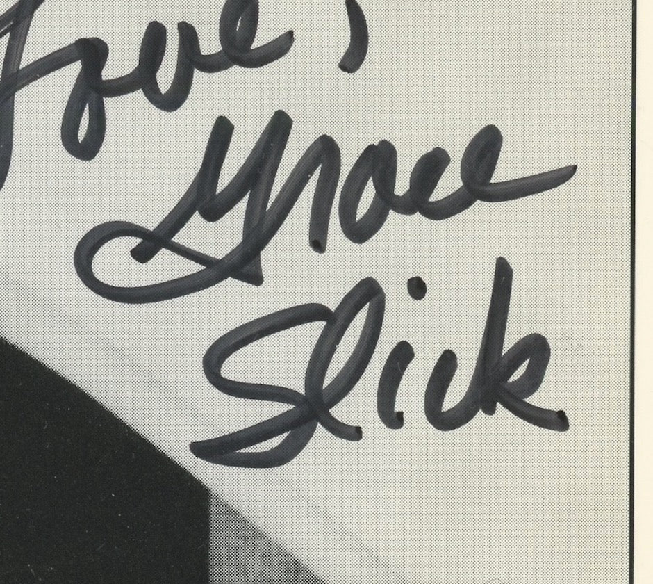Grace Slick Jefferson Airplane Autographed Signed 8x10 Photo AMCo COA