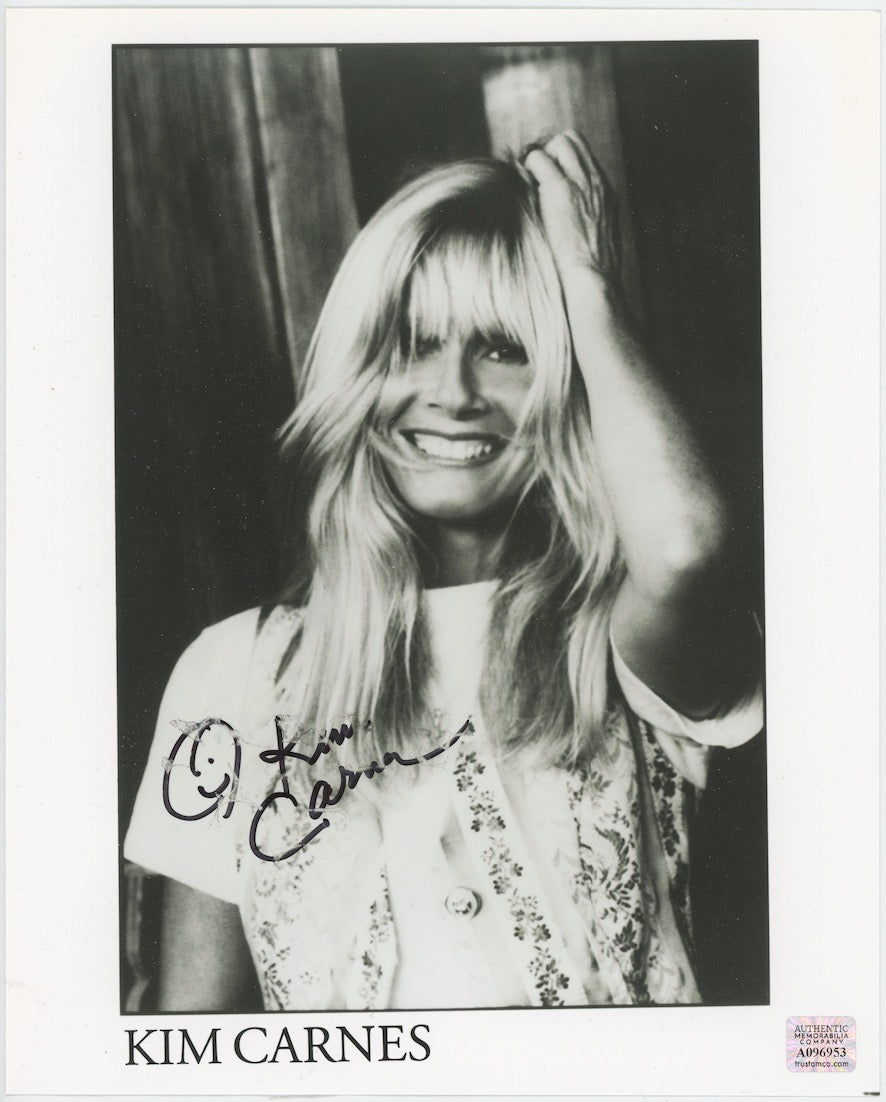 Kim Carnes Bette Davis Eyes Autographed Signed 8x10 Photo AMCo COA