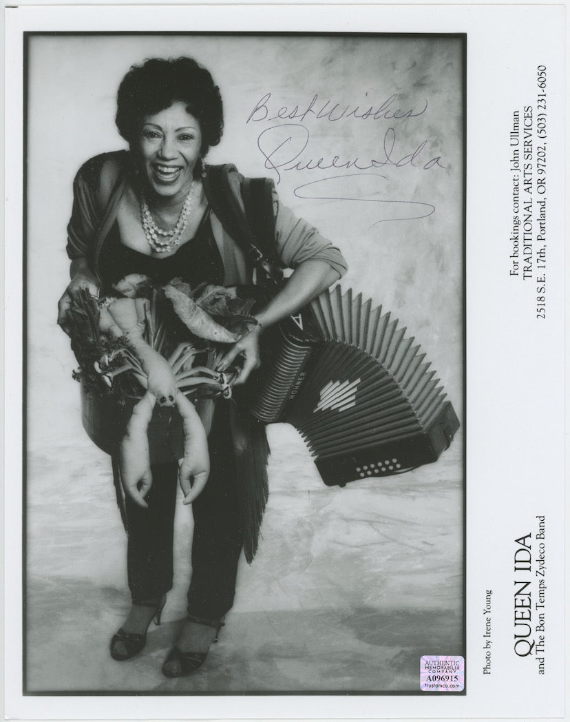 Queen Ida Mardi Gras! Autographed Signed 8x10 Photo AMCo COA