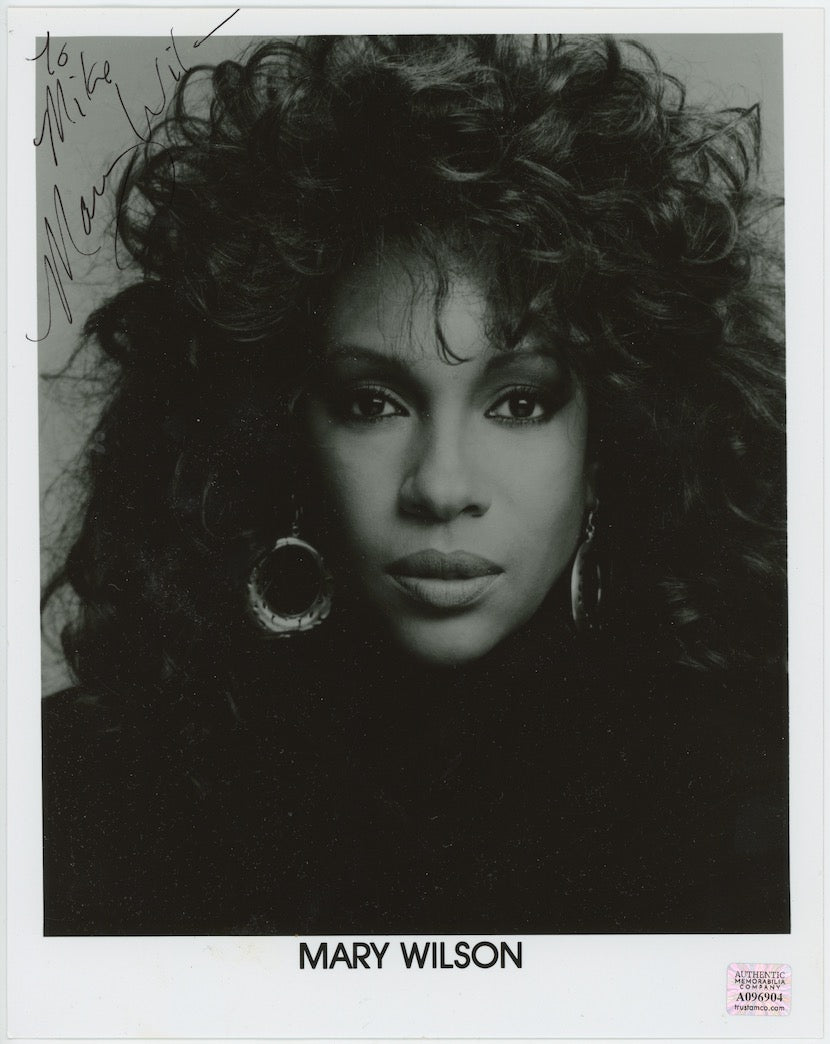 Mary Wilson The Supremes Autographed Signed 8x10 Photo AMCo COA