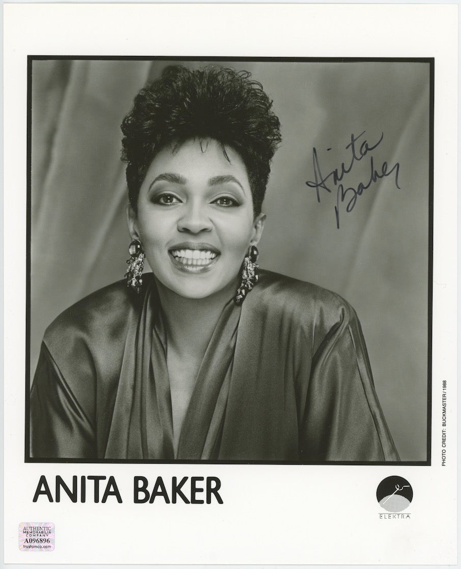 Anita Baker Sweet Love Autographed Signed 8x10 Photo AMCo COA