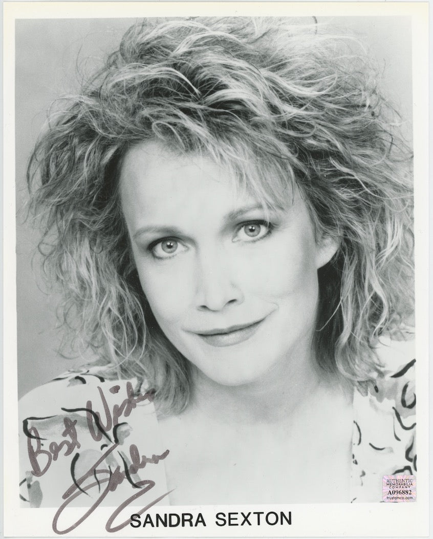 Sandra Sexton Max Headroom Autographed Signed 8x10 Photo AMCo COA