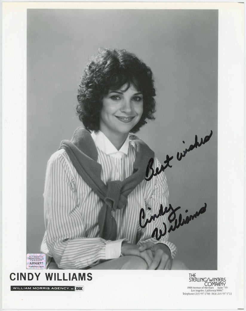 Cindy Williams Lavergne & Shirley Autographed Signed 8x10 Photo AMCo COA