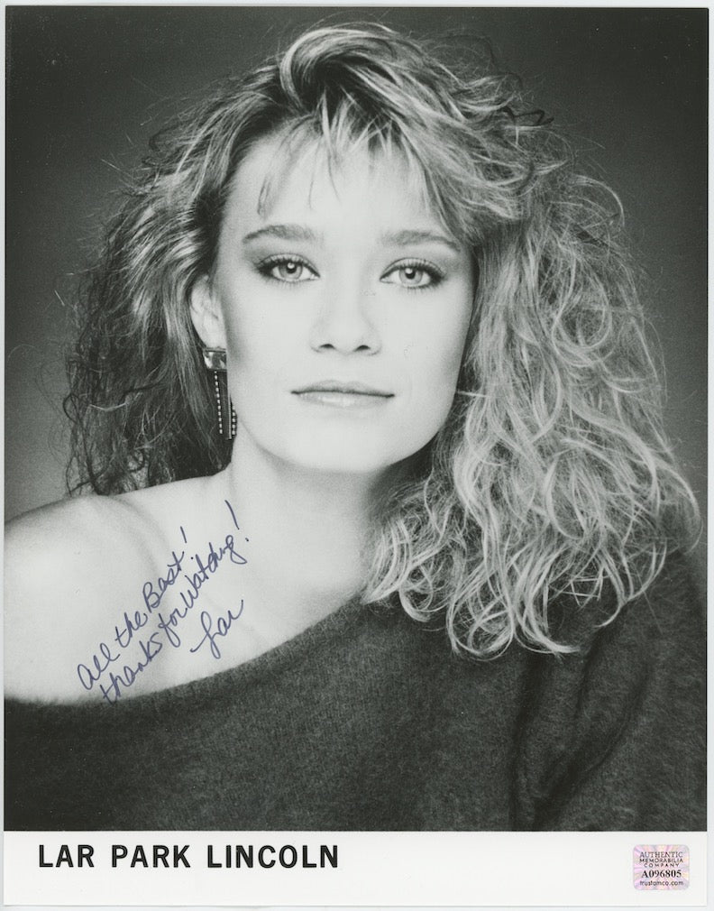Lar Park Lincoln Knots Landing Autographed Signed 8x10 Photo AMCo COA
