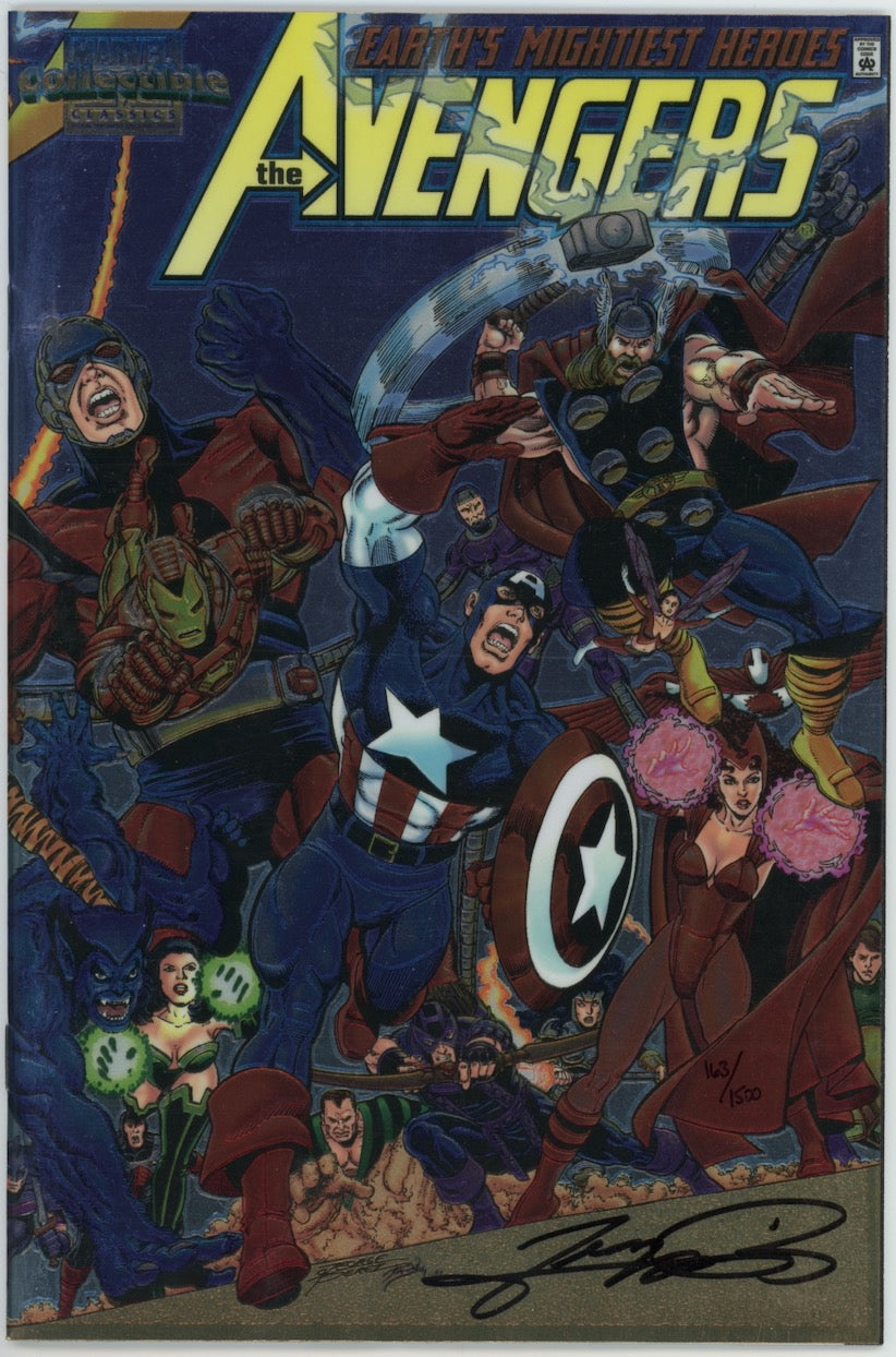 Avengers Chromium George Perez Autographed Signed Comic Book DF COA