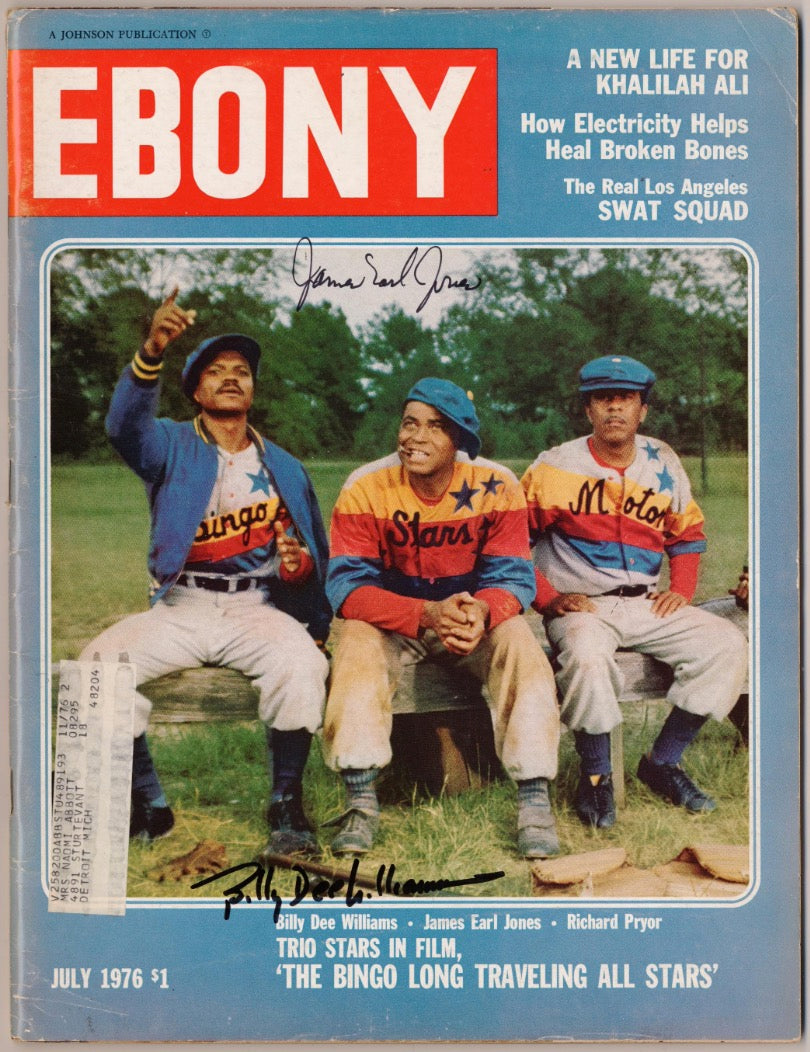 James Earl Jones & Billy Dee Williams Autographed Signed Ebony Magazine AMCo LOA