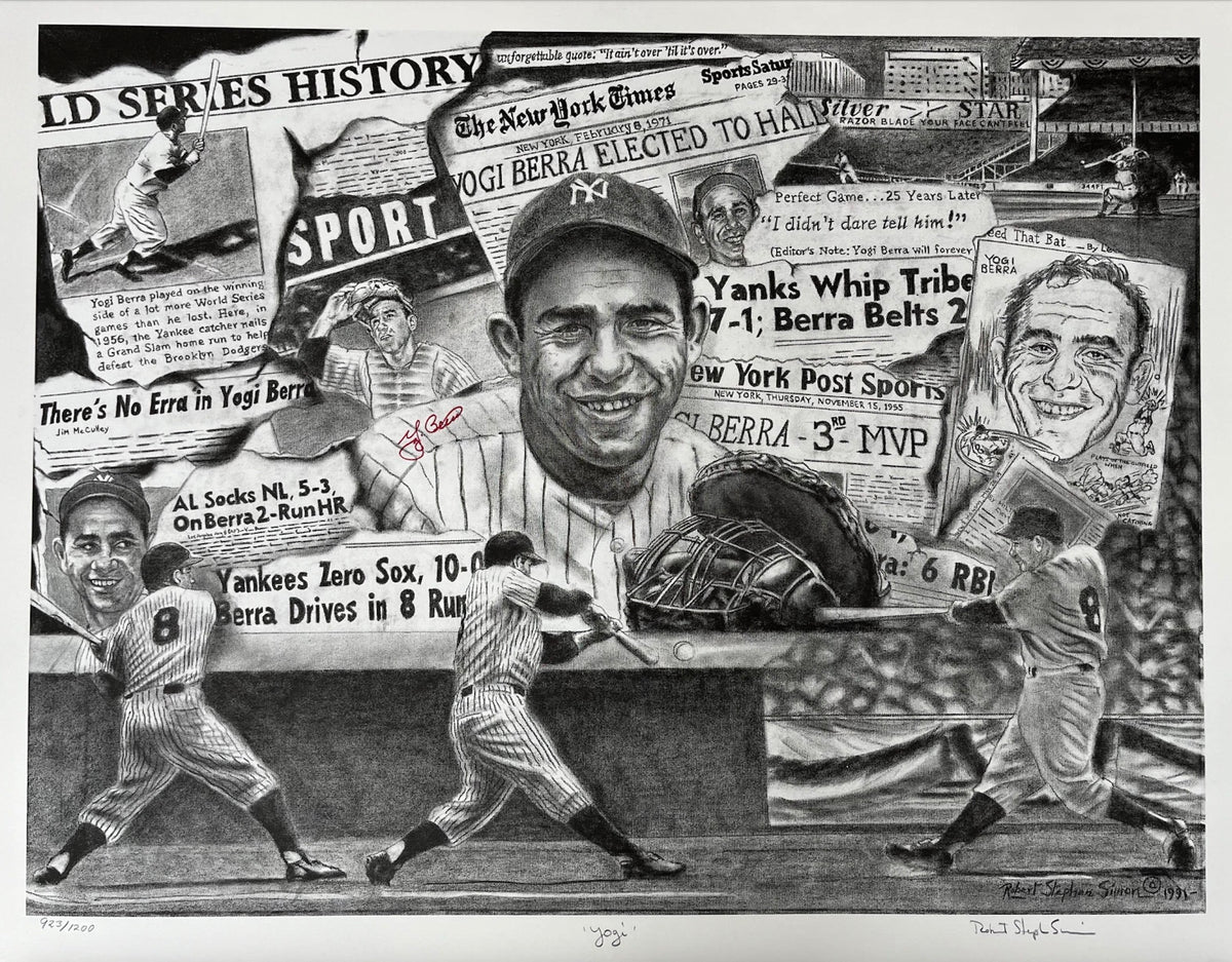 Yogi Berra Signed Lithograph