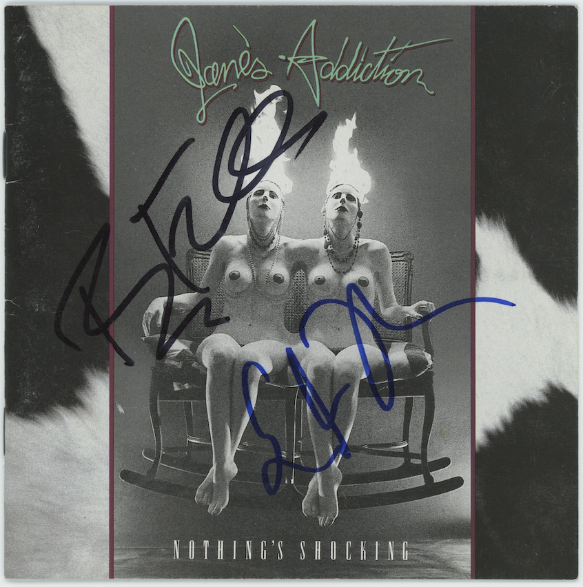 Jane's Addiction Band Autographed Signed Nothing's Shocking CD Booklet AMCo COA