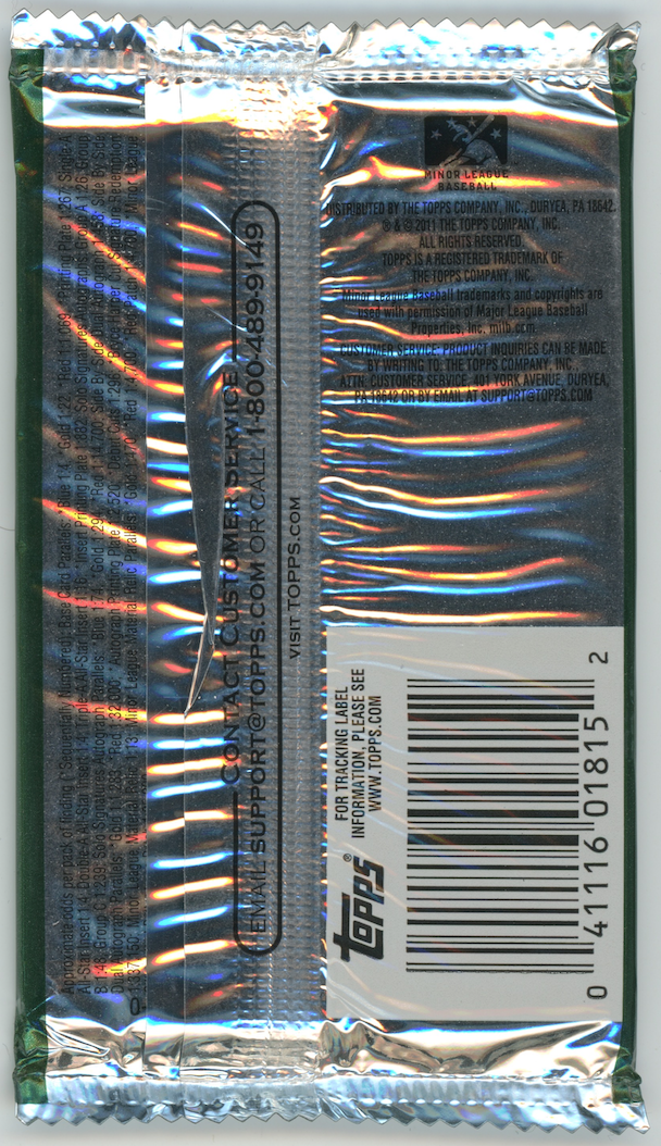 2011 Topps Pro Debut MLB Mike Trout Bryce Harper Sealed Hobby Pack