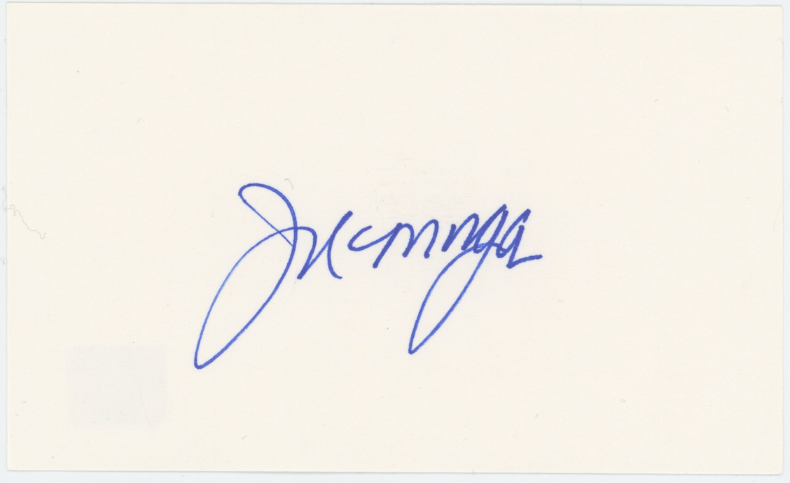 Joe Morgan Cincinnati Reds Autographed Signed Index Card AMCo COA