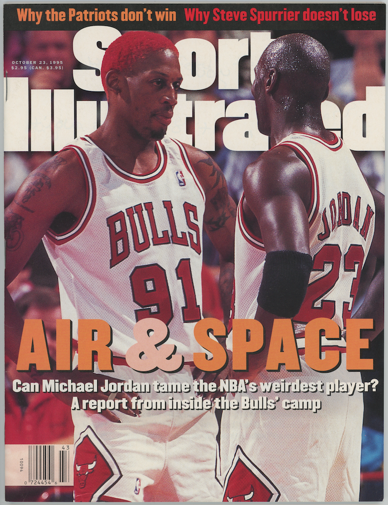 Michael Jordan Dennis Rodman No Label Oct 23 1995 Sports Illustrated Magazine