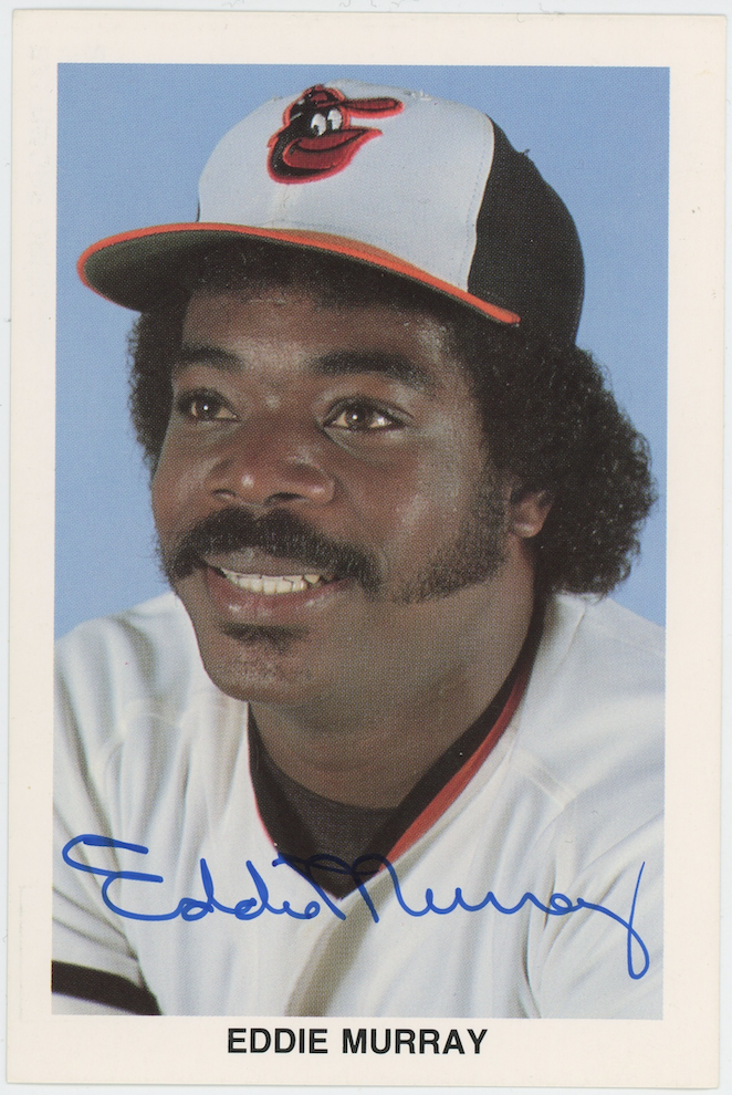 Eddie Murray Baltimore Orioles Autographed Signed Photo Postcard AMCo COA
