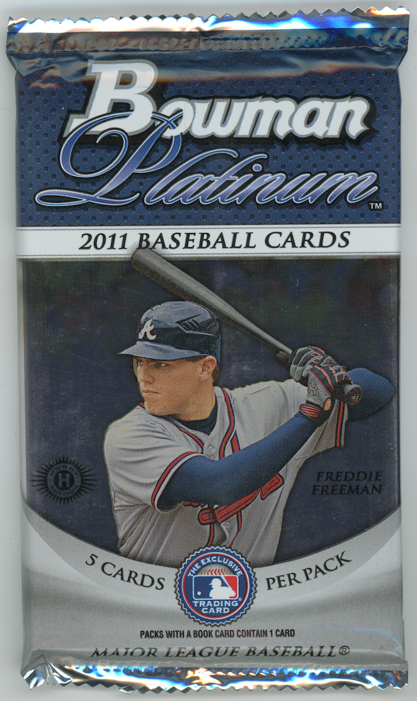 2011 Bowman Platinum MLB Mike Trout Bryce Harper Sealed Hobby Pack