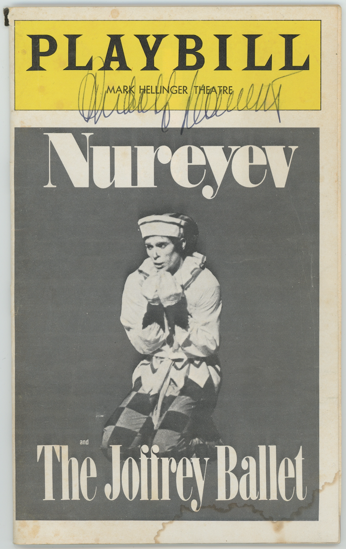 Rudolf Nureyev Soviet Ballet Autographed Signed Playbill AMCo COA
