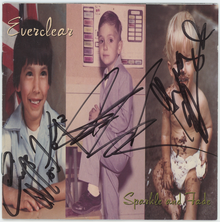 Everclear Band Autographed Signed Sparkle And Fade CD Booklet AMCo COA