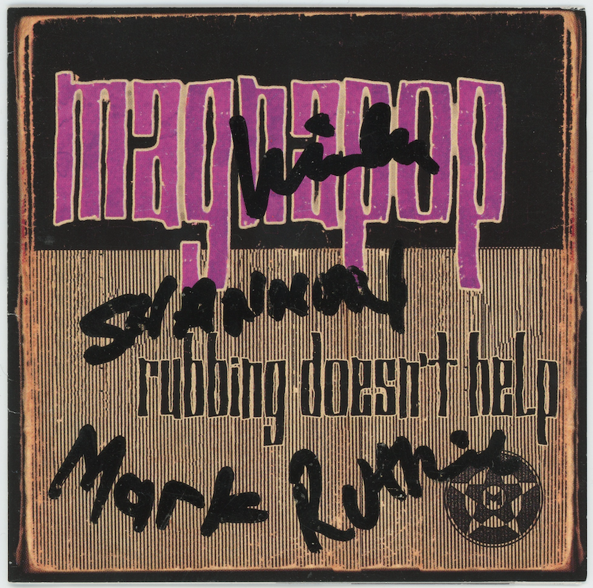 Magnapop Band Autographed Rubbing Doesn’t Help CD Booklet AMCo COA