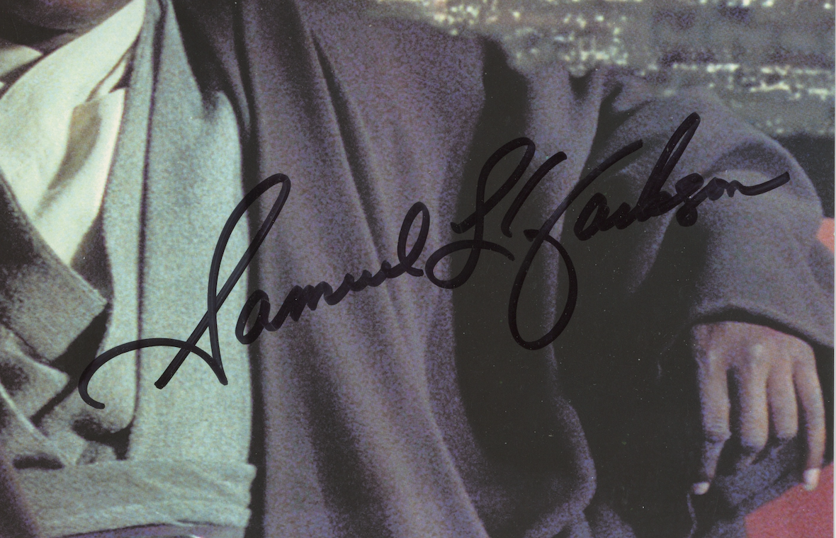 Samuel L Jackson Star Wars Mace Windu Autographed Signed 8x10 Photo AMCo COA